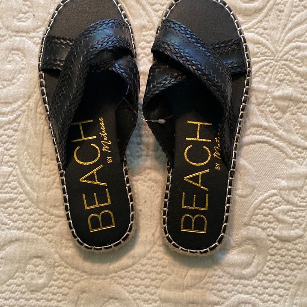 BNWT Beach by Matisse black Espadrilles size 9